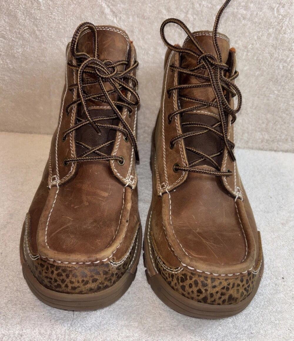 Justin Work Boots Men Size 11 M Brown Leather Waterproof Rugged SE252
